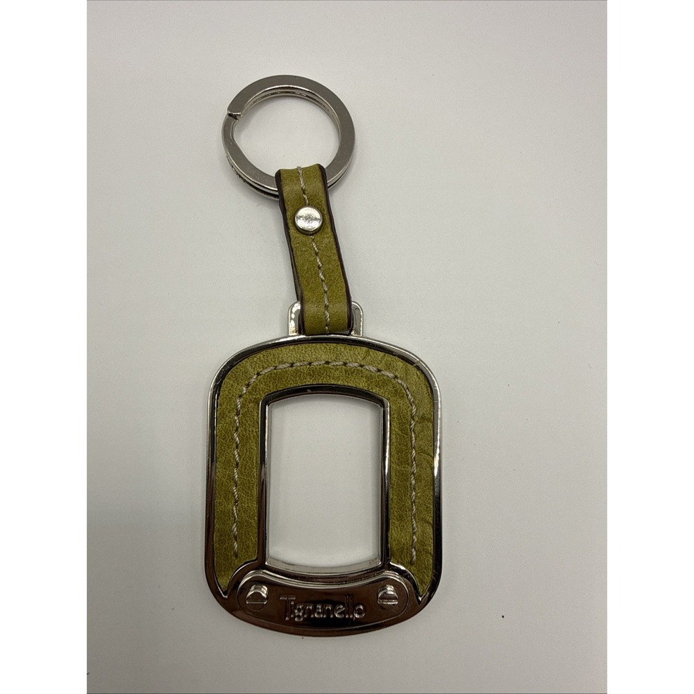 Tignanello Key Chain Mustard Green/yellow Silver